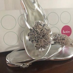 Boden Metallic Sandal Size 38 New